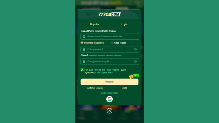 777CB login pakistan